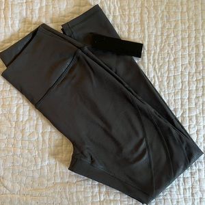 Mono B moto leggings in dark grey